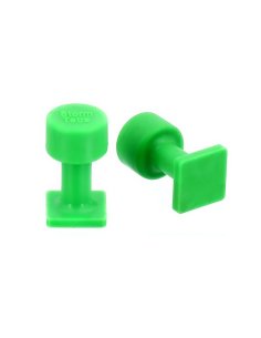 Glue Tab 12x12 mm Square Smooth Pdr Green Line
