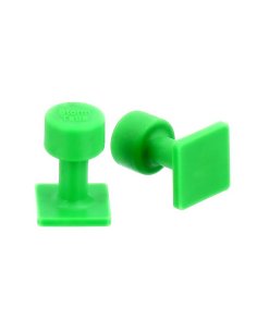 STORM TABS - Glue Tab 15x15 mm Square Smooth Pdr Green Line