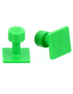 STORM TABS - Glue Tab 20x20 mm Square Smooth Pdr Green Line