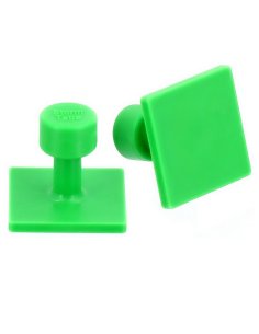 STORM TABS - Glue Tab 30x30 mm Square Smooth Pdr Green Line