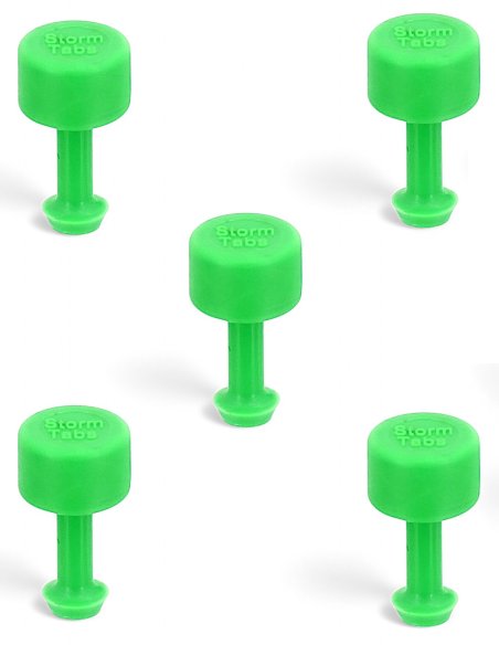 StormTabs Glue Tab 6 mm Dead Center Smooth PDR Green Line