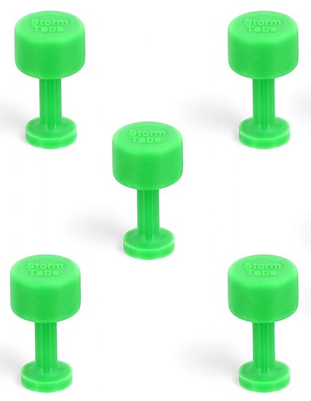 StormTabs Glue Tab 9 mm Dead Center Smooth PDR Green Line
