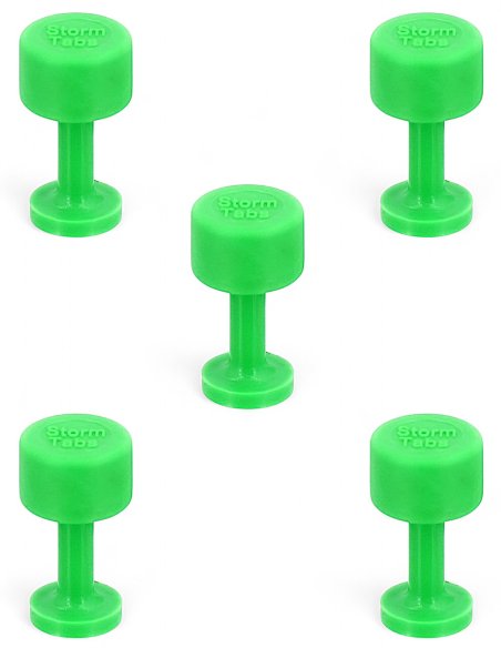 StormTabs Glue Tab 10 mm Dead Center Smooth PDR Green Line