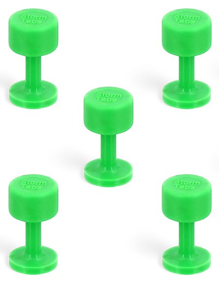 StormTabs Adaptateur Adhésif PDR 12 mm Dead Center Smooth Green Line