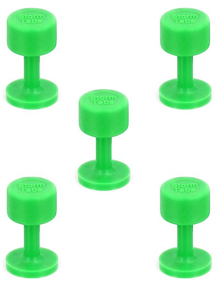 Glue Tab 13 mm Dead Center Smooth PDR Green Line