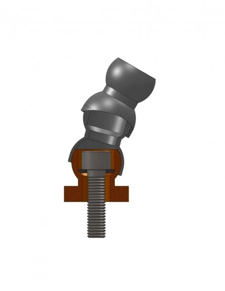 3/4 Base Mount With Hole ID 6,4 mm