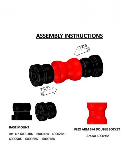 Flexible Arm 3/4 Double Socket