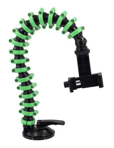 Flexible Arm with Suction and Smartphone Mount