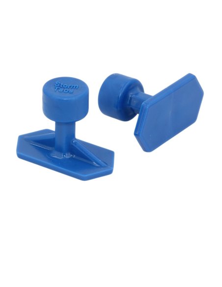 Klebeadapter Crease Tabs Hex 15x30 mm Blau Line - PDR