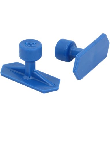 Klebeadapter Crease Tabs Hex 15x38 mm Blau Line - PDR